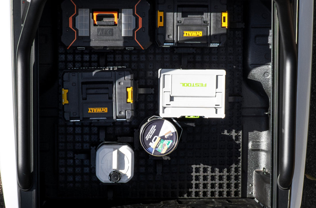 LockNMat modular ute tray setup without drawers