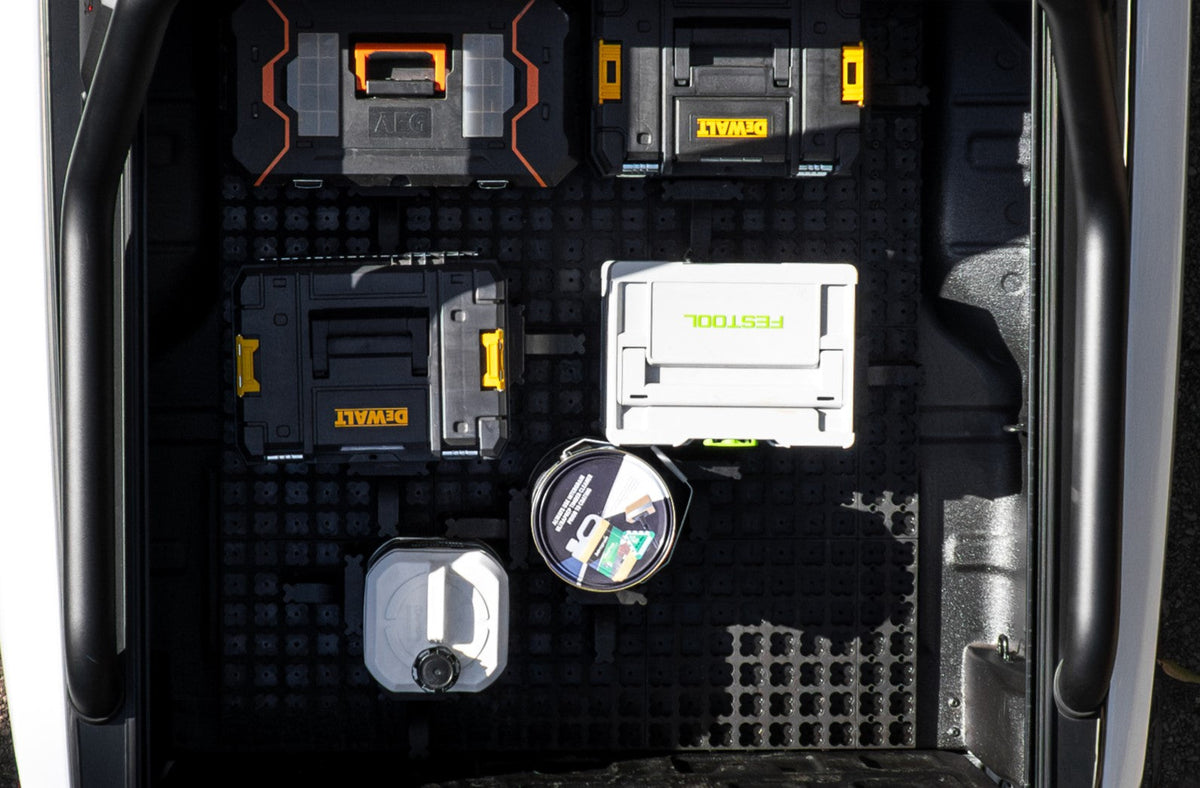 LockNMat modular ute tray setup without drawers