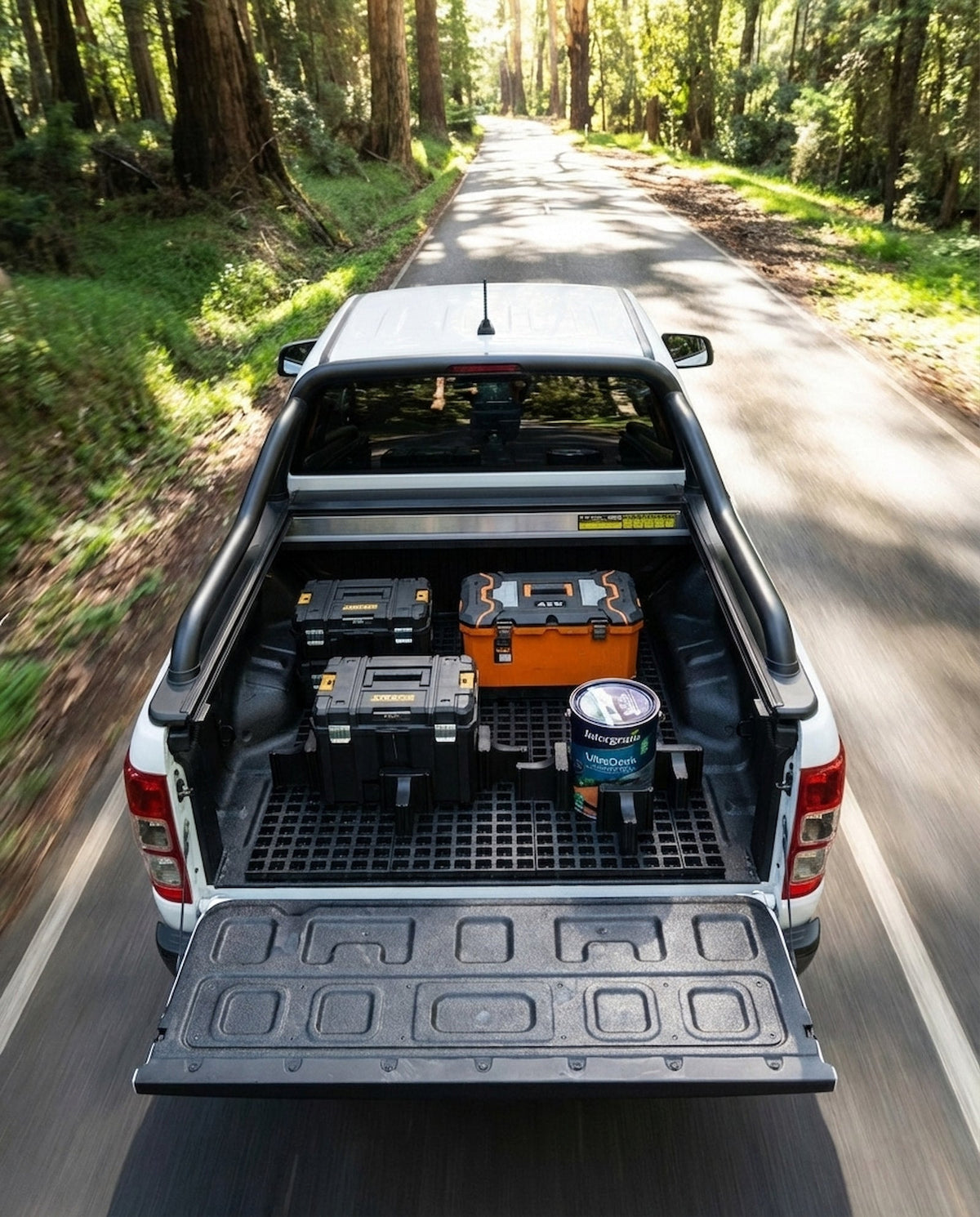Best ute tray mat for tradies in Australia with modular ute tray organiser