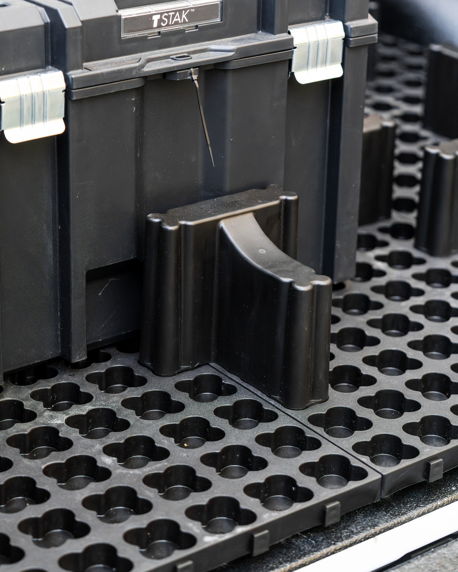 LockNMat locking blocker close up in ute tray